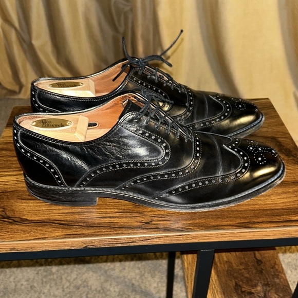 Men’s Allen Edmonds McClain Brogues Black Size 9D - Picture 4 of 9